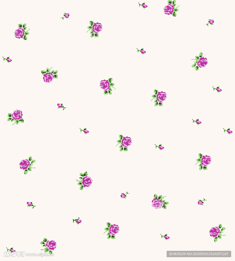 粉色小花簡約圖案背景
