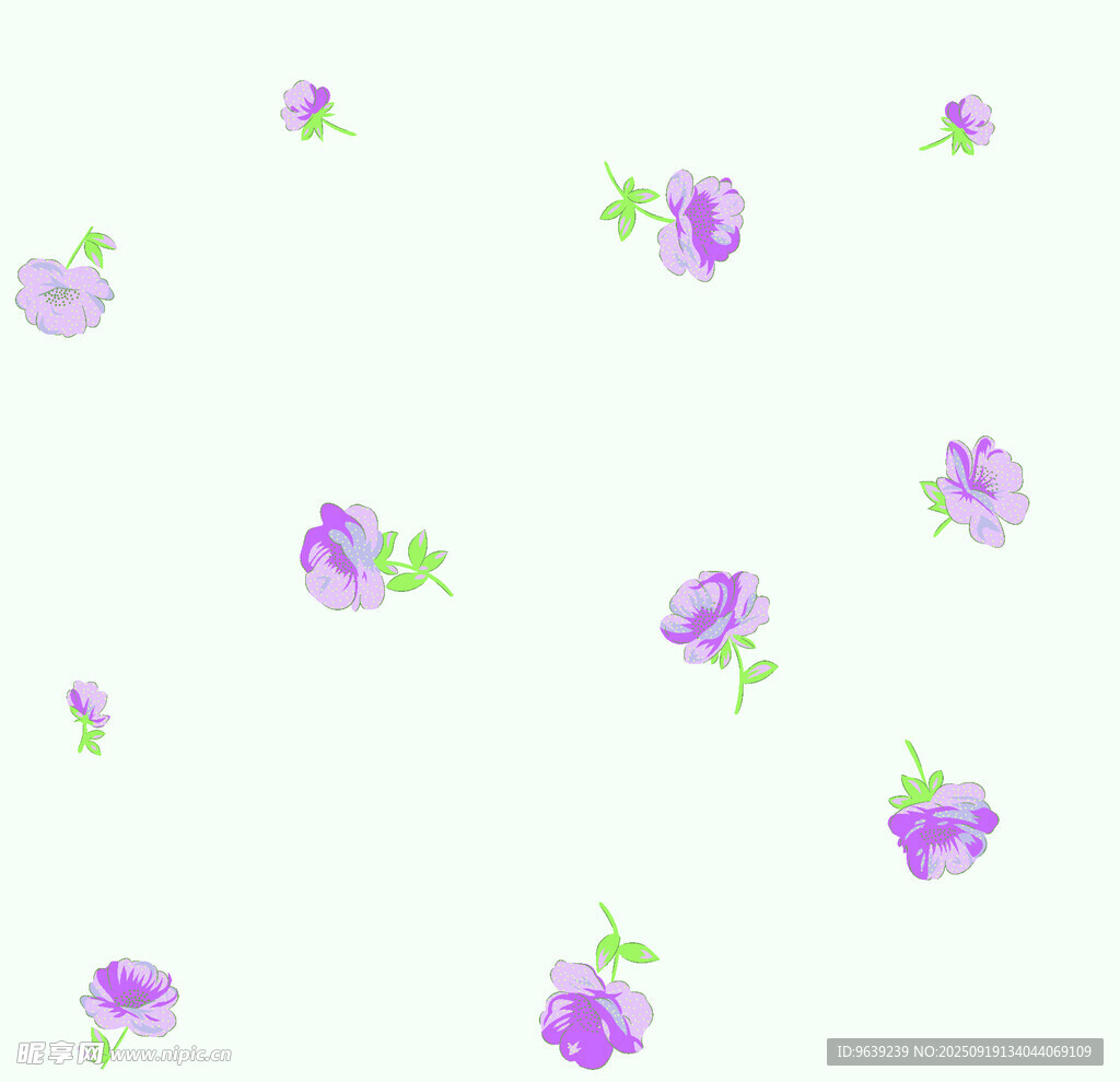 紫色小花圖案背景