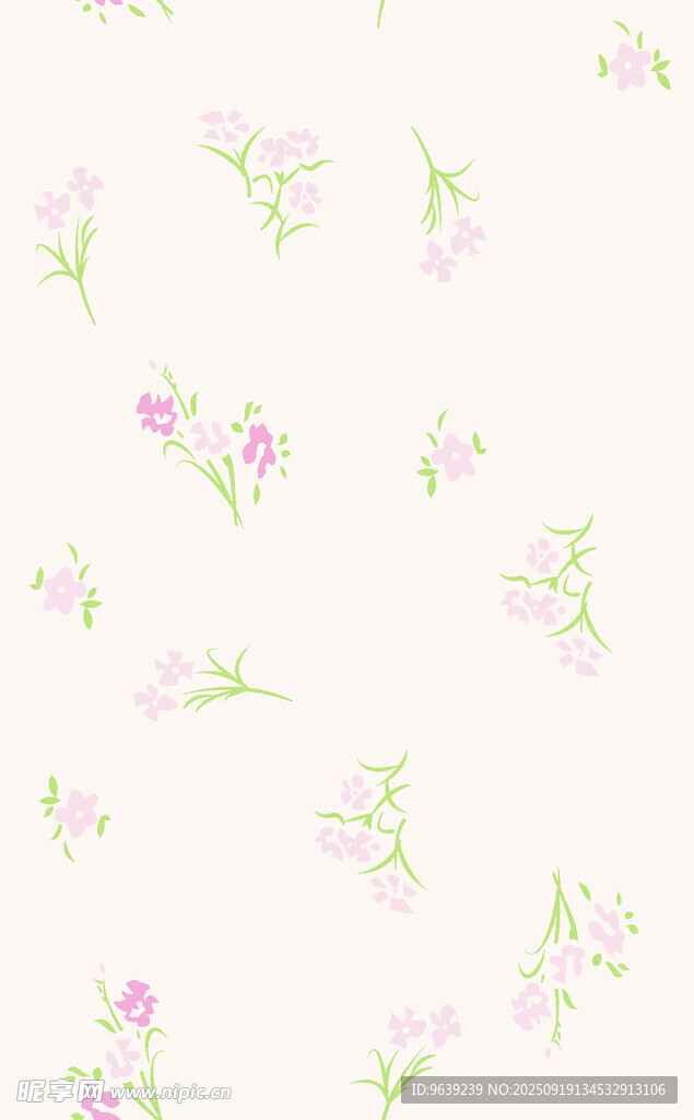 淡雅花卉圖案背景