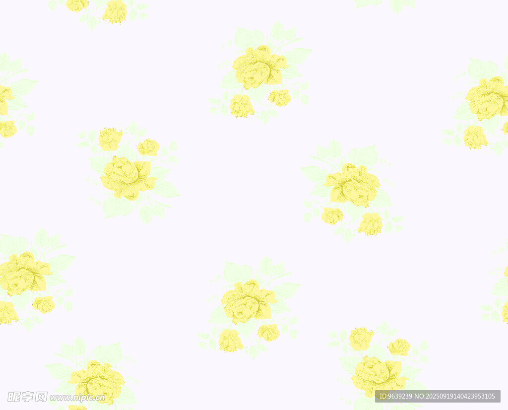 黃色小花圖案背景