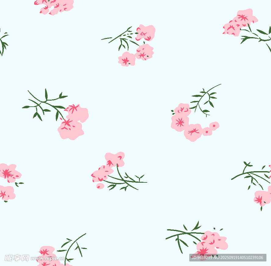 粉色小花簡(jiǎn)約圖案背景