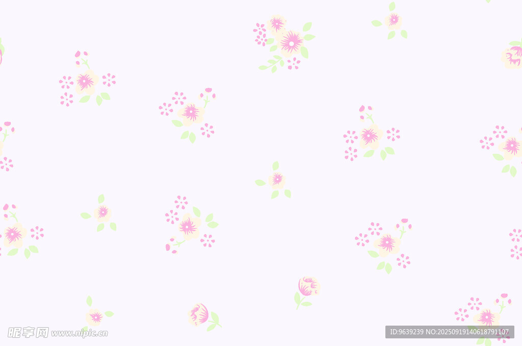 粉色碎花簡約背景圖案