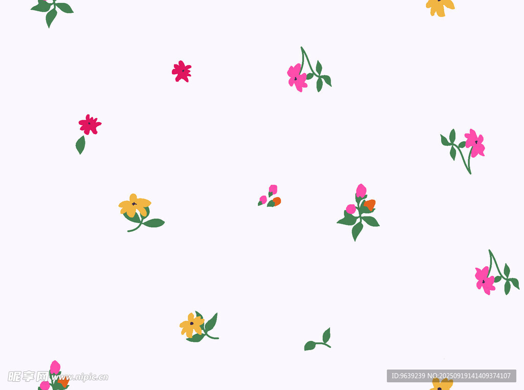 清新花卉圖案背景