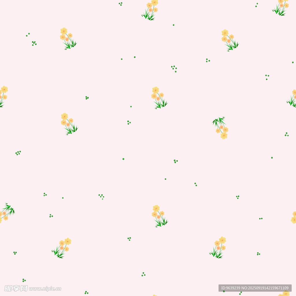 清新小花簡約背景圖案