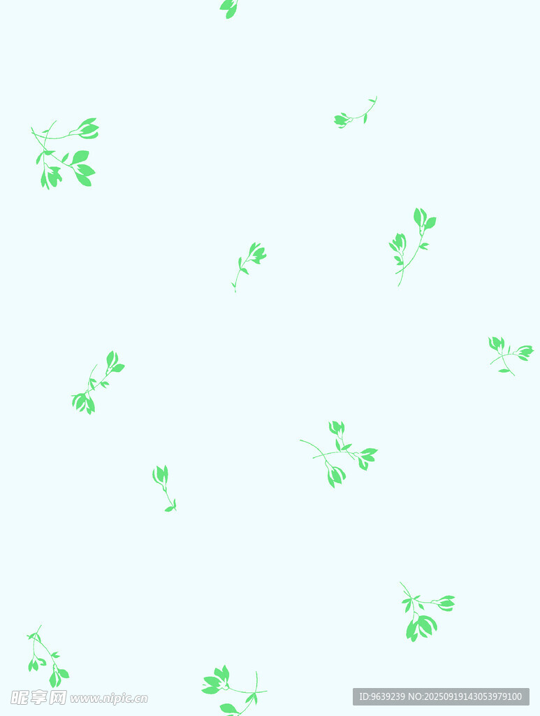 綠色清新三葉草背景圖案