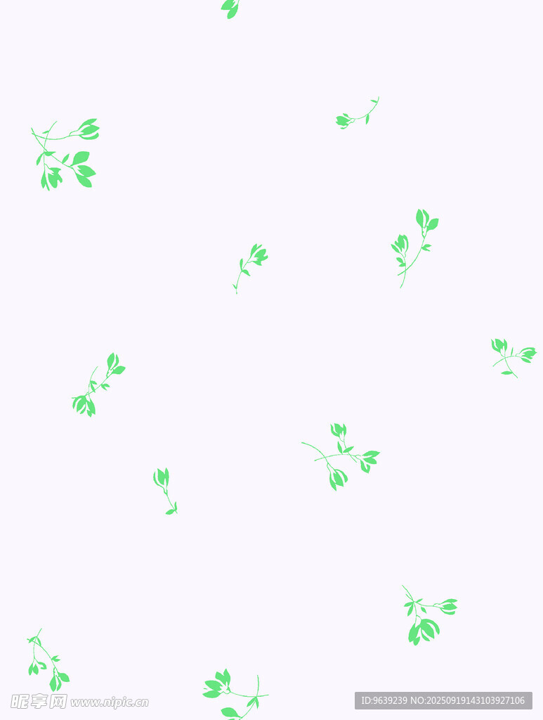 綠色三葉草散布背景圖