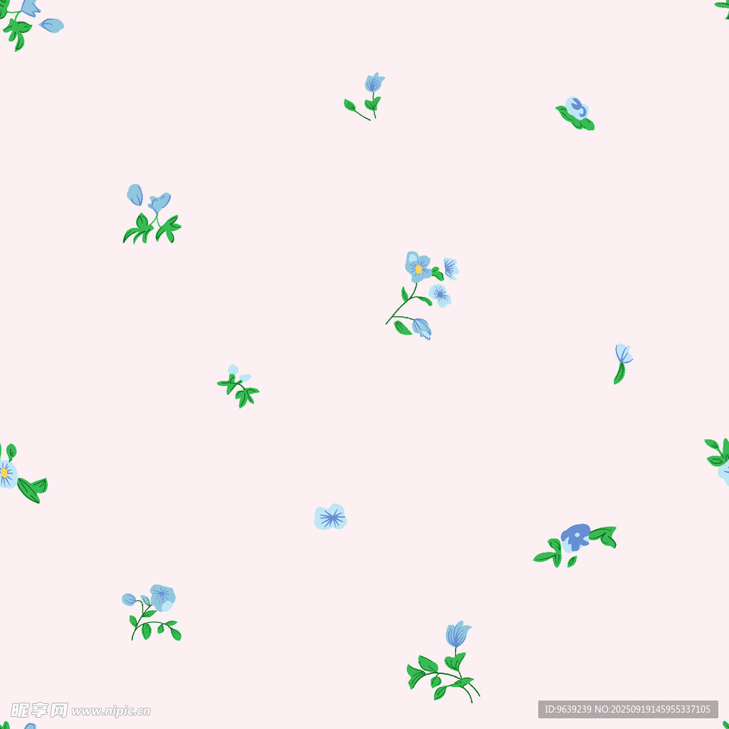 清新碎花圖案背景