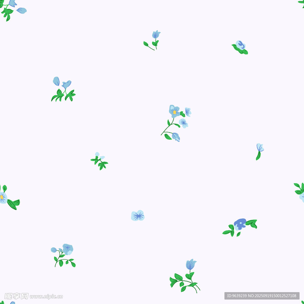清新碎花圖案背景