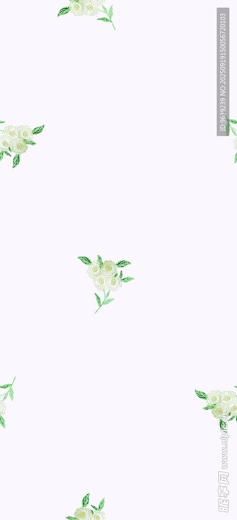 清新綠葉圖案背景
