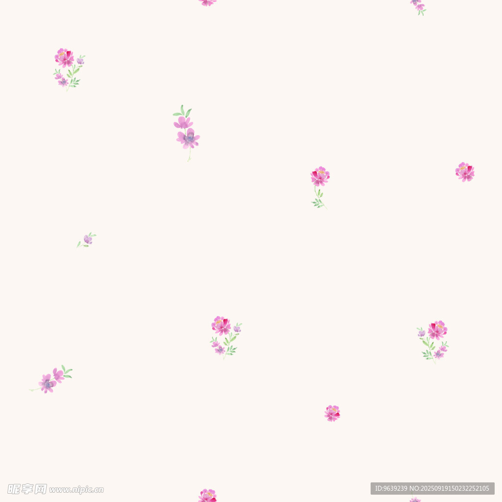 粉色小花簡(jiǎn)約背景圖案