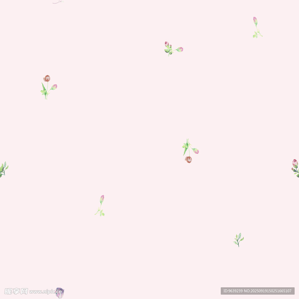 簡約清新碎花背景圖案