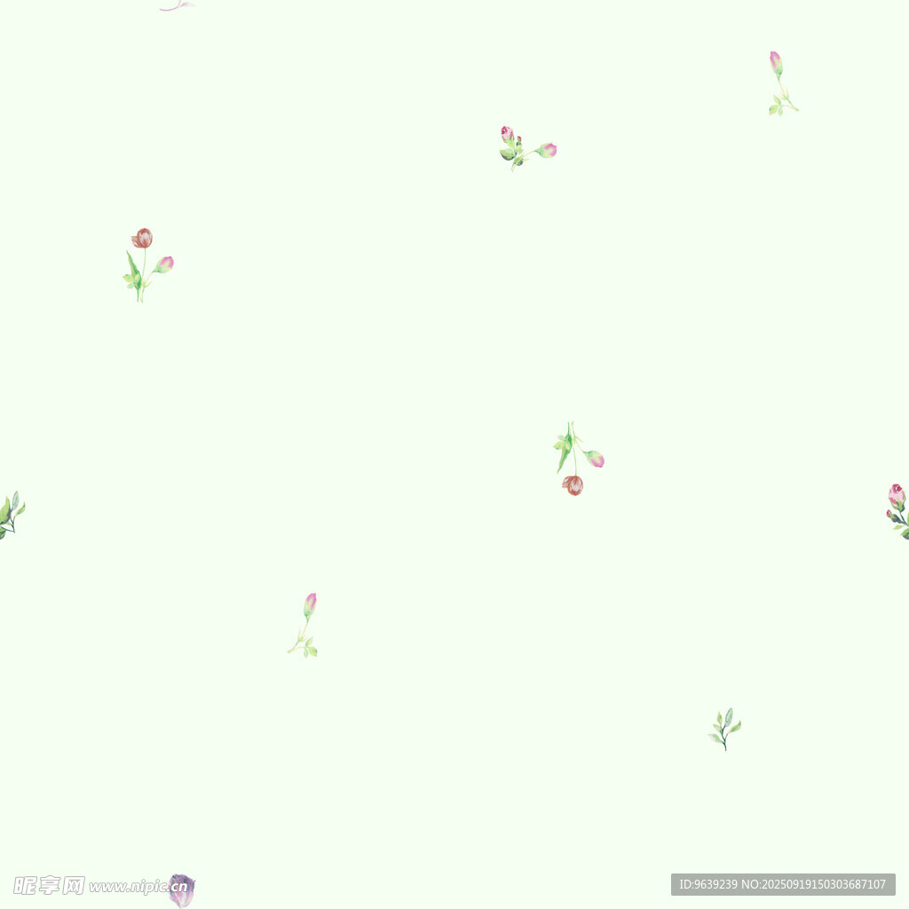 多彩小花簡(jiǎn)約背景圖
