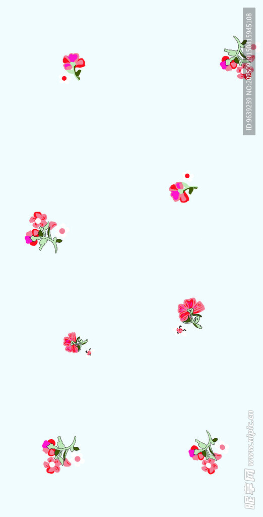 粉色小花圖案背景