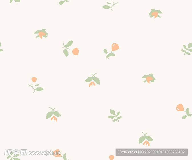 清新小花圖案背景圖