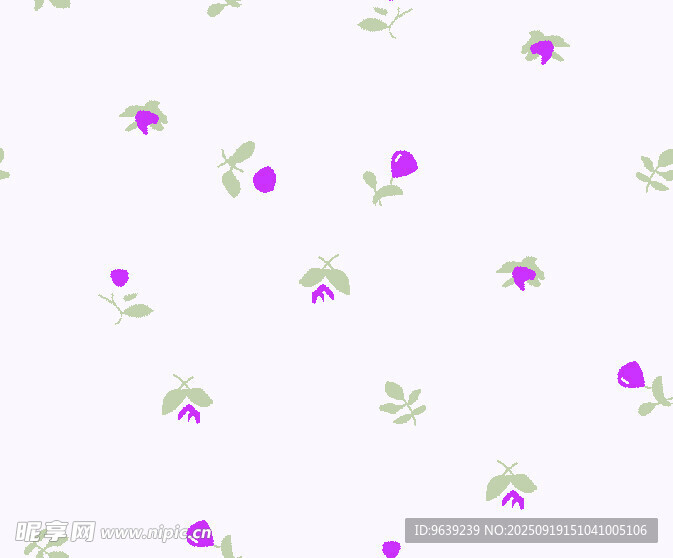 紫色小花簡約圖案背景
