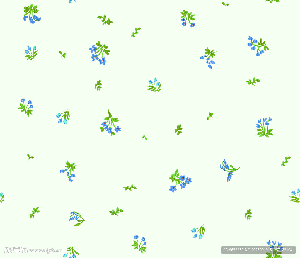 清新碎花圖案背景