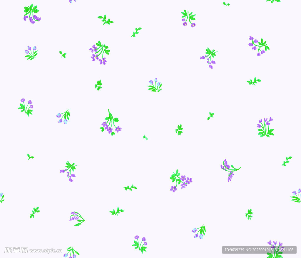 清新碎花圖案背景