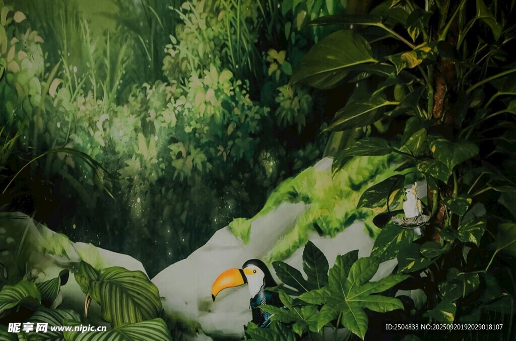 叢林中的奇幻白色生物