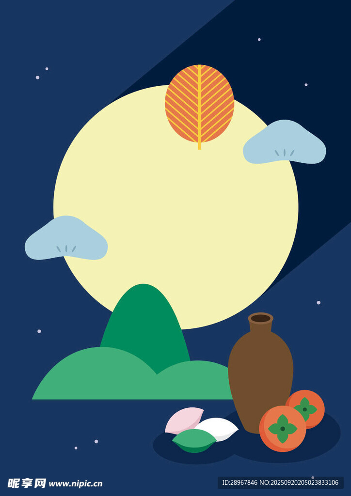中秋月夜下的傳統(tǒng)物品