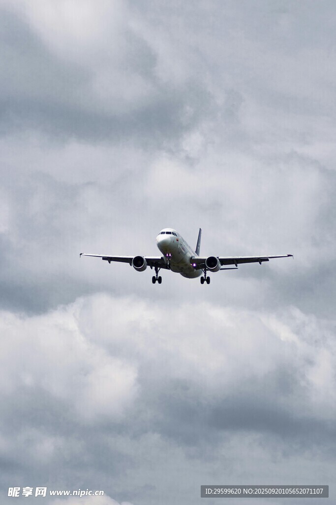 空中飛行的客機(jī)