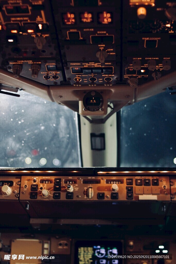 飛機駕駛艙內(nèi)的操控場景