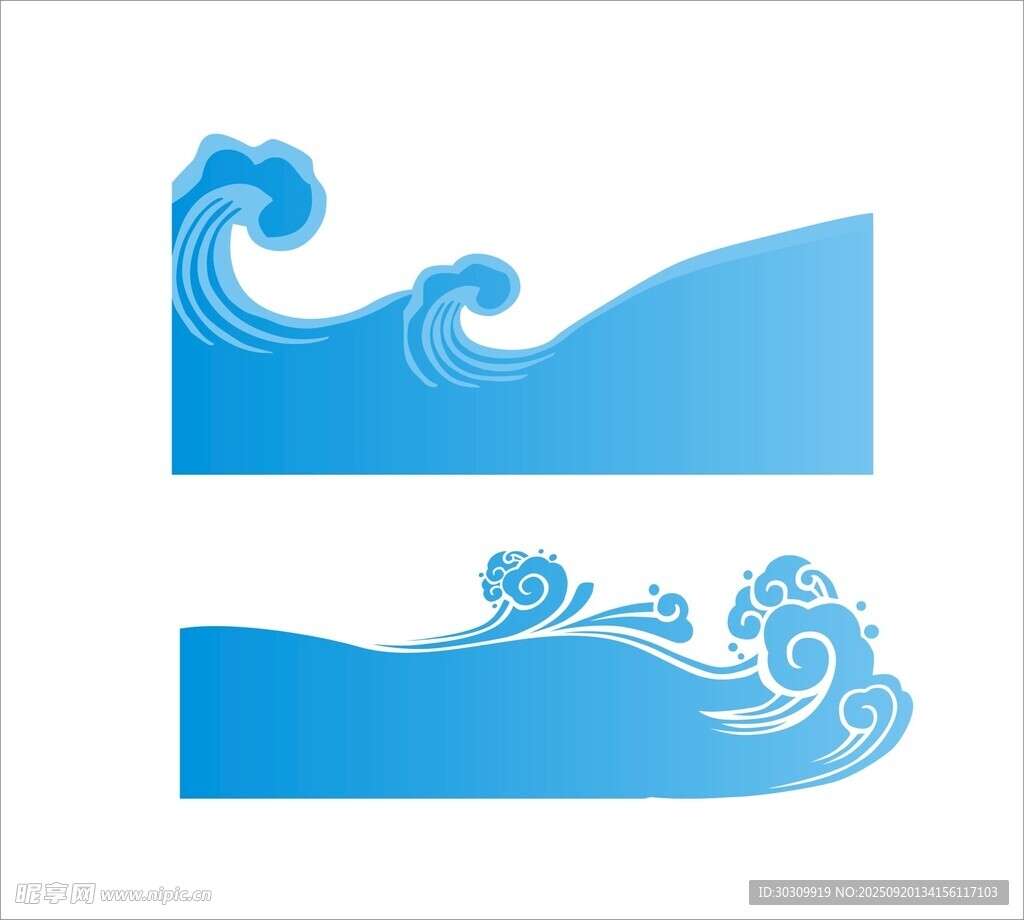 矢量浪花