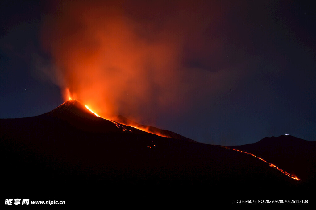 火山噴發(fā)的壯麗瞬間