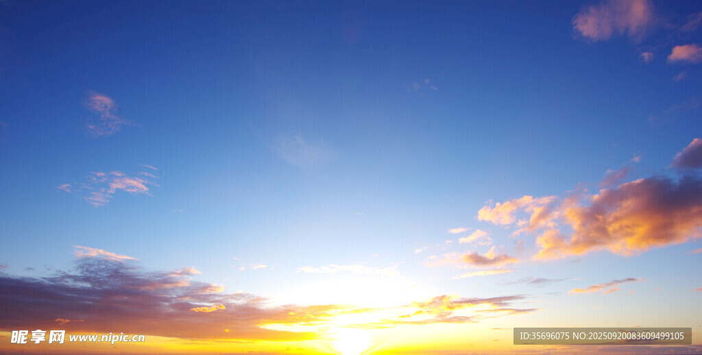 美麗日落天空美景