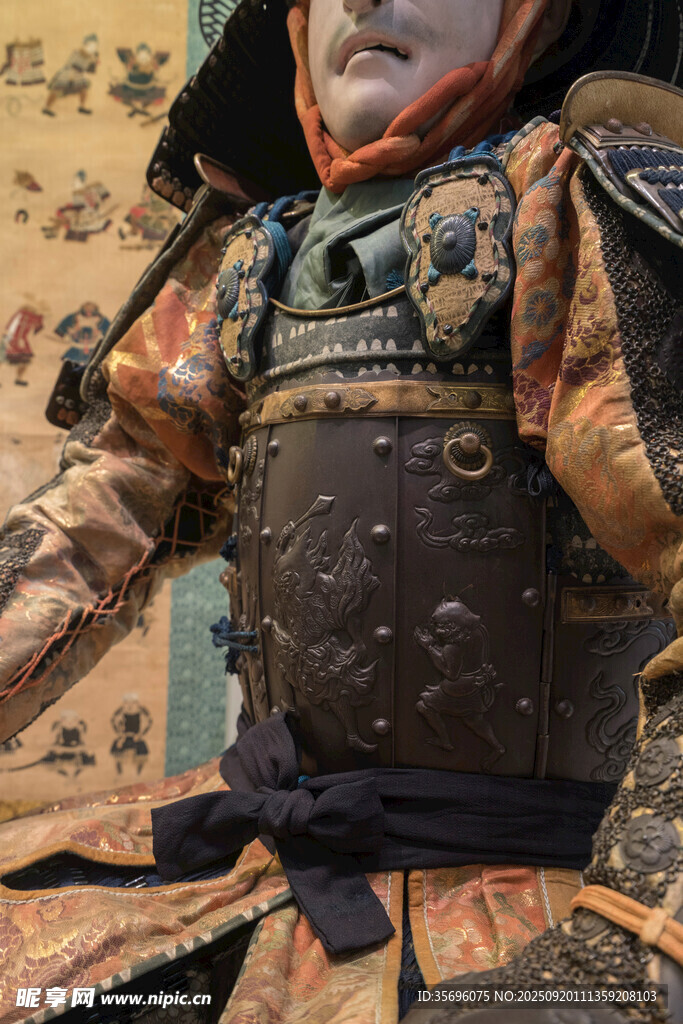 日本武士鎧甲特寫