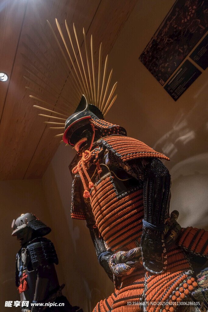 日本武士盔甲展示