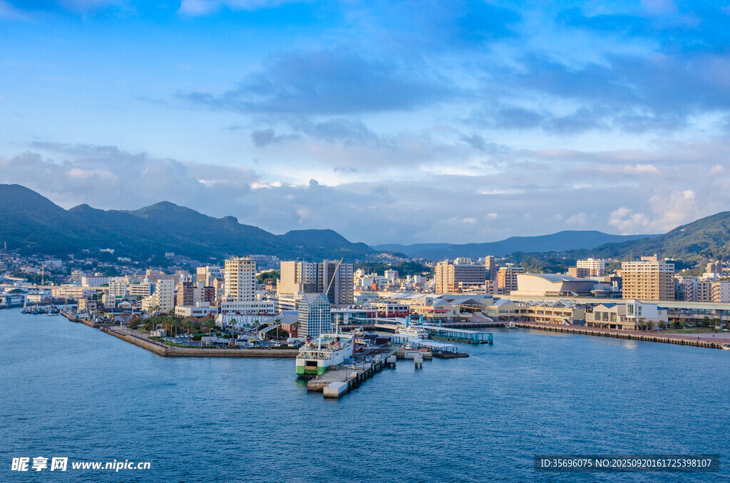 海濱城市美麗天際線