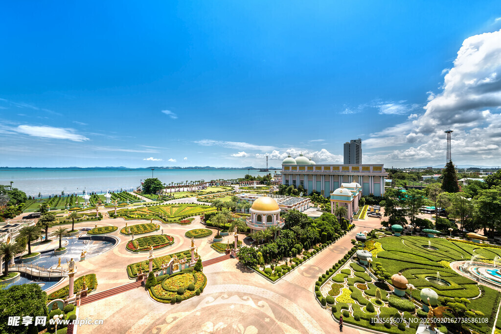 海濱城市美麗景觀