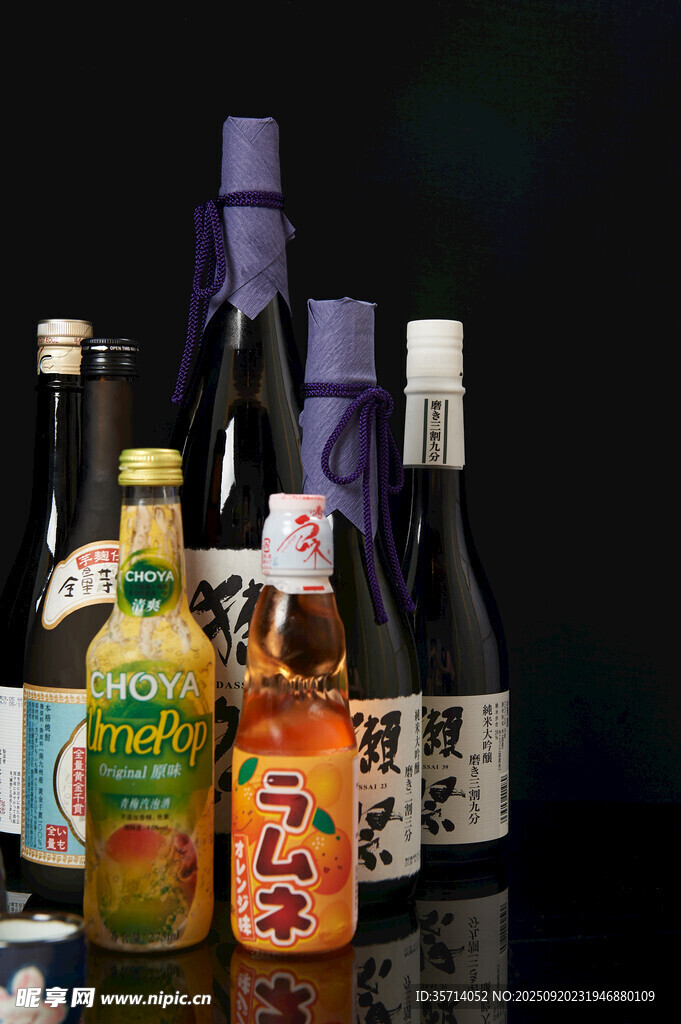 多樣酒類飲品集合展示