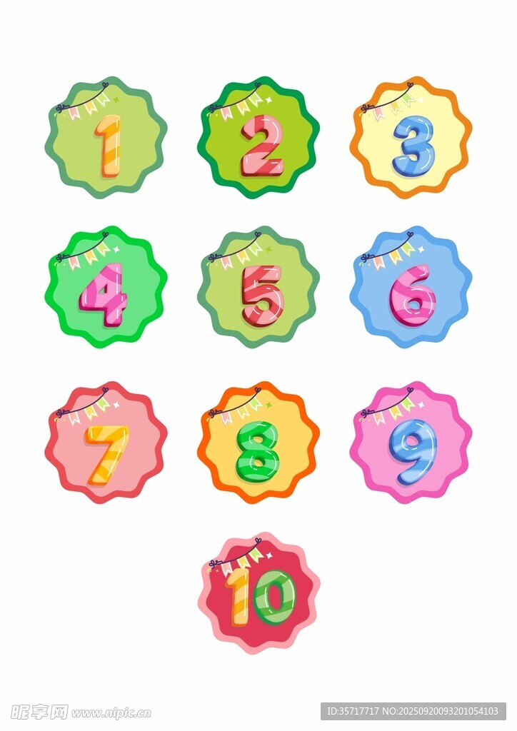 卡通數(shù)字 