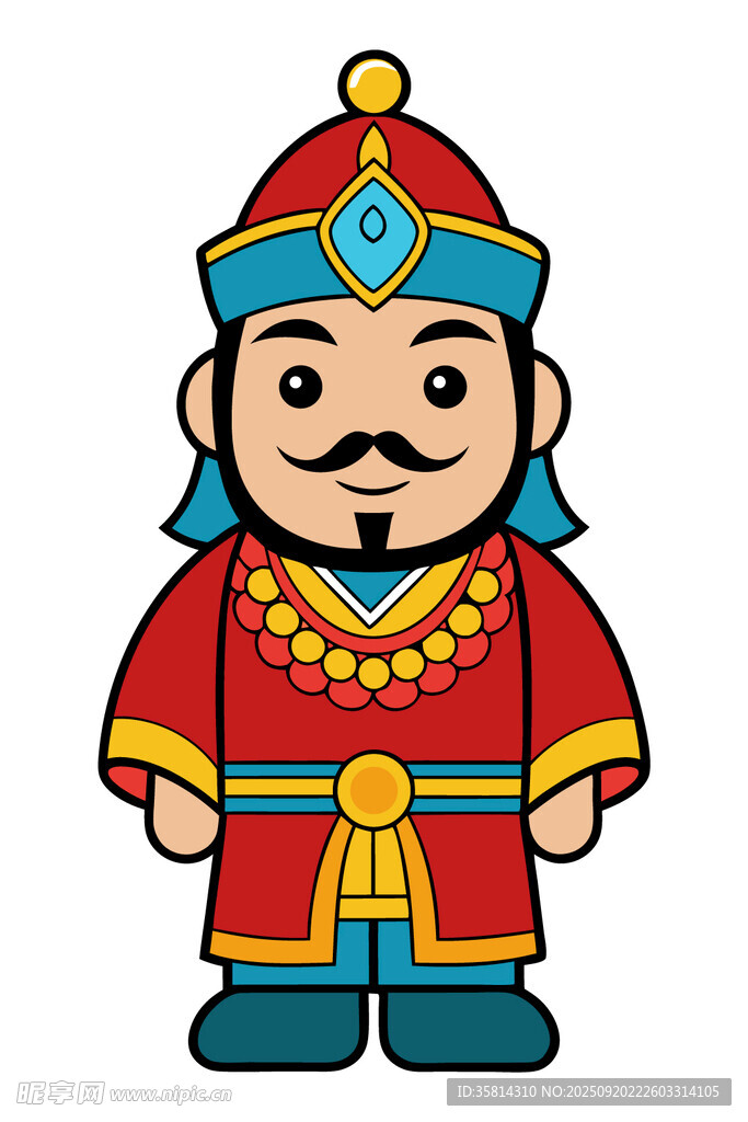 卡通版古代官員形象