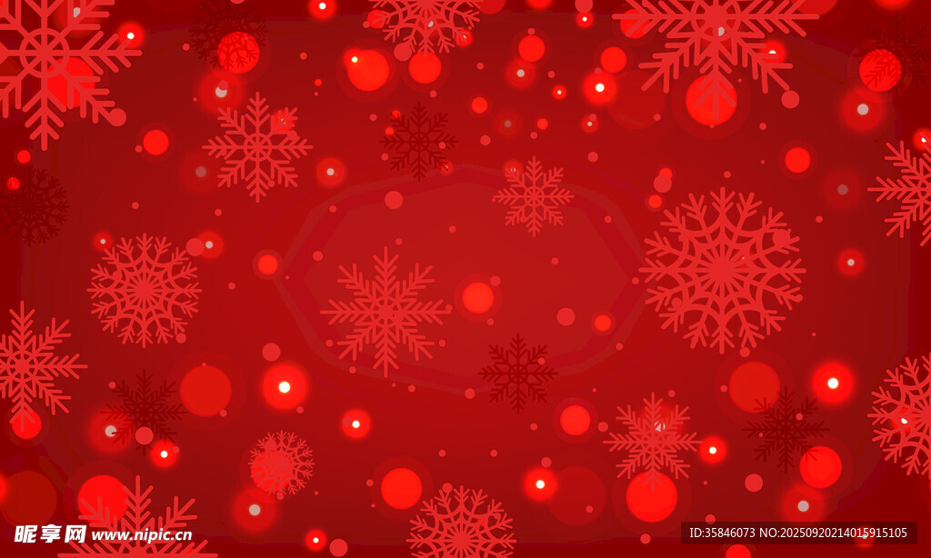 紅色雪花