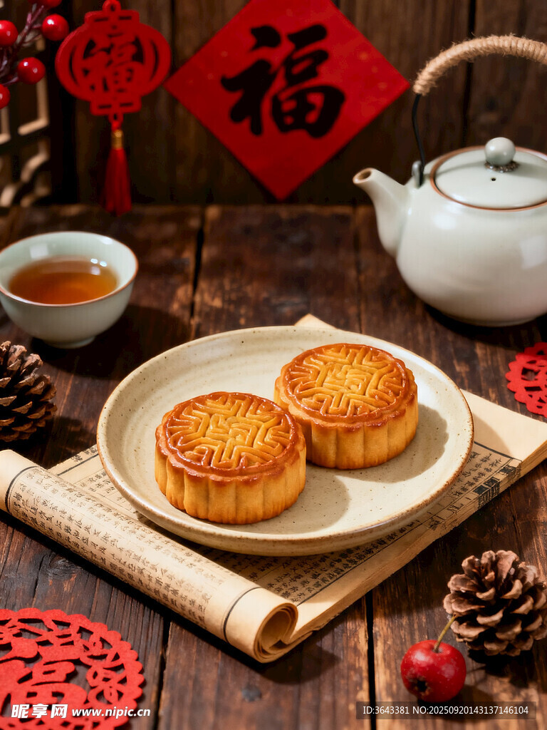 中式茶點(diǎn)與傳統(tǒng)茶具組合