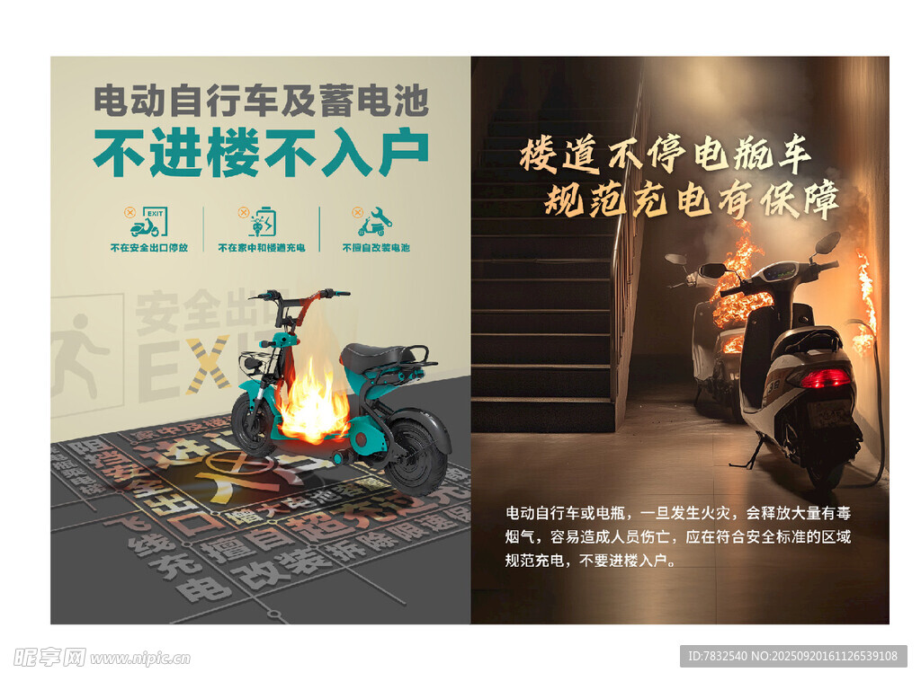 電動(dòng)自行車(chē)不進(jìn)樓圖片