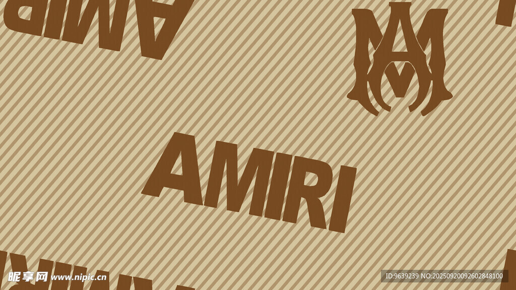 Amiri品牌圖案紋理背景