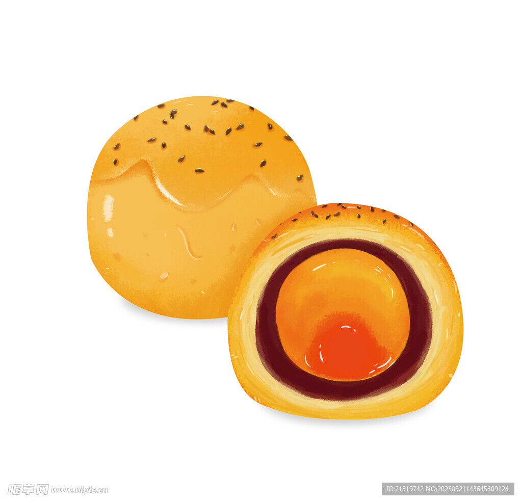 蛋黃酥插畫(huà)