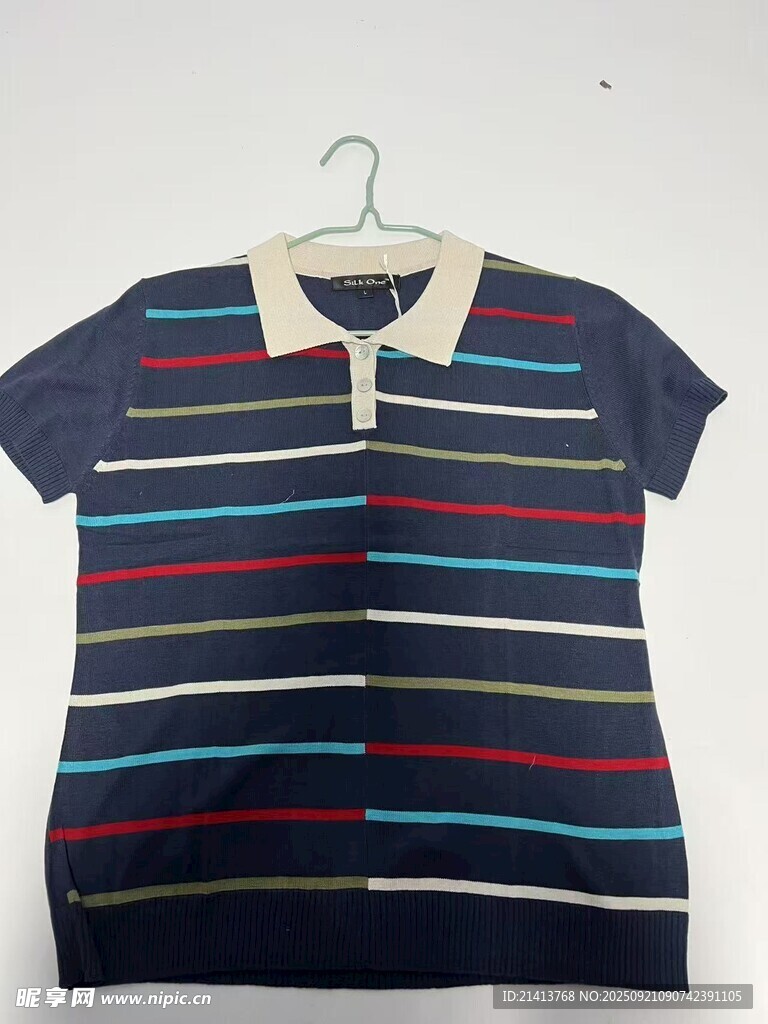 條紋polo衫