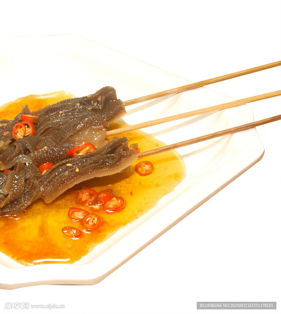香辣鹵味牛肚串串