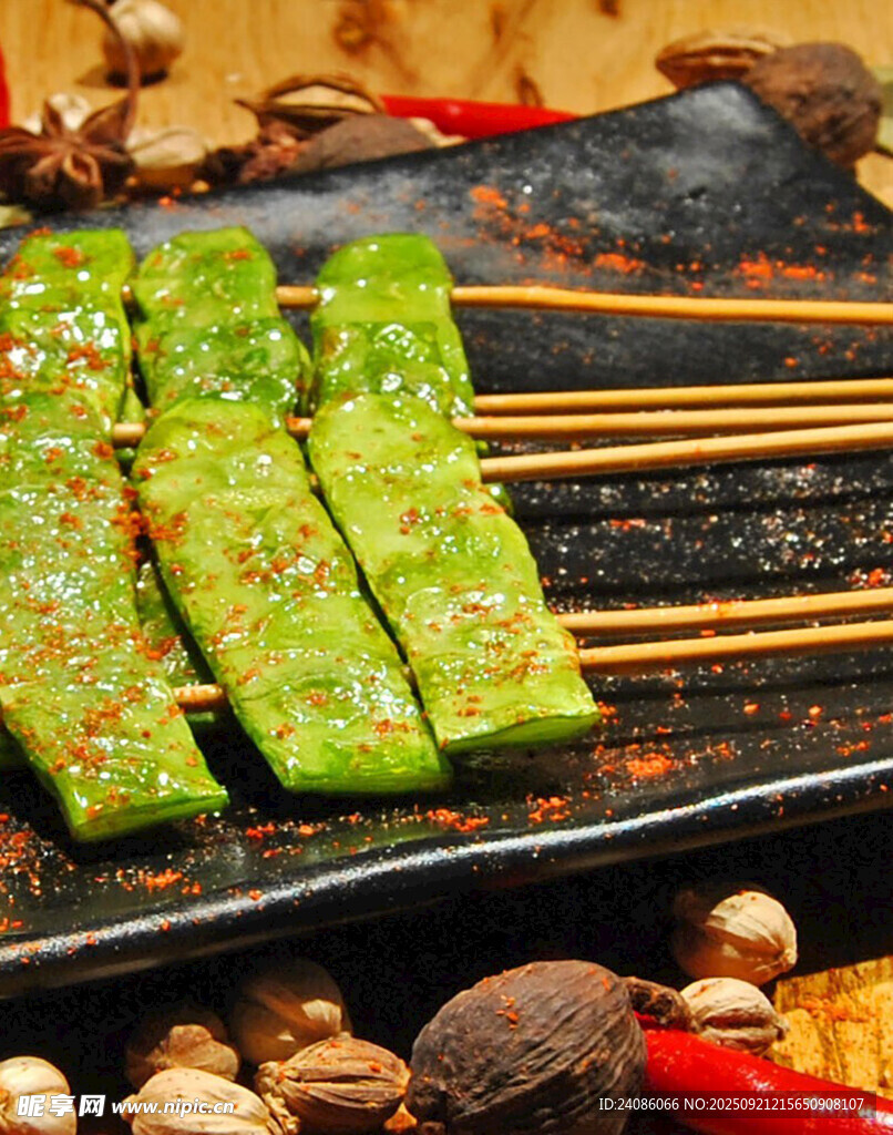 烤韭菜串