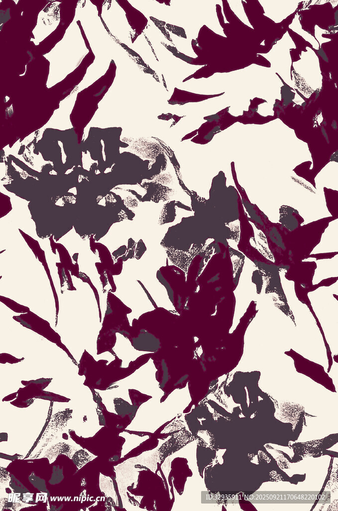 復(fù)古風(fēng)花卉圖案紋理