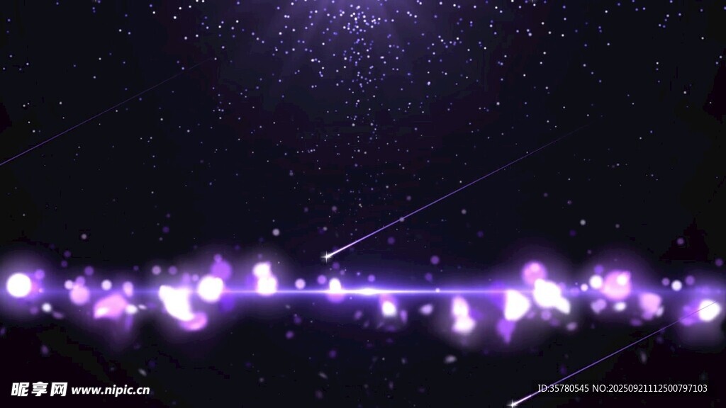 夢幻紫色星空燈光夜景