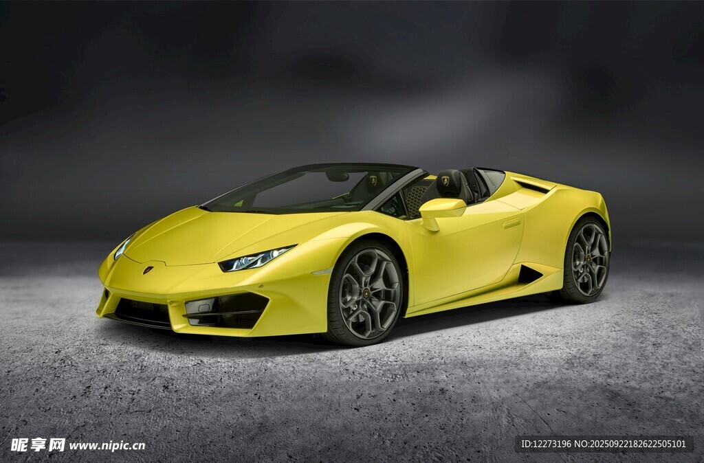 黃色炫酷跑車模型