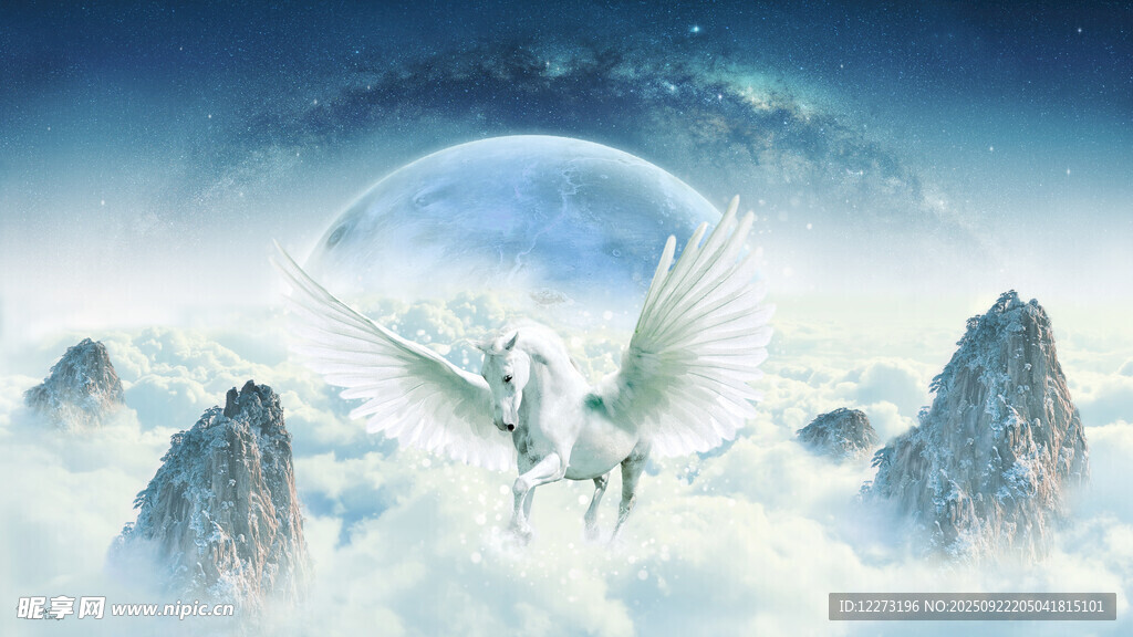 夢(mèng)幻云端的天使與明月