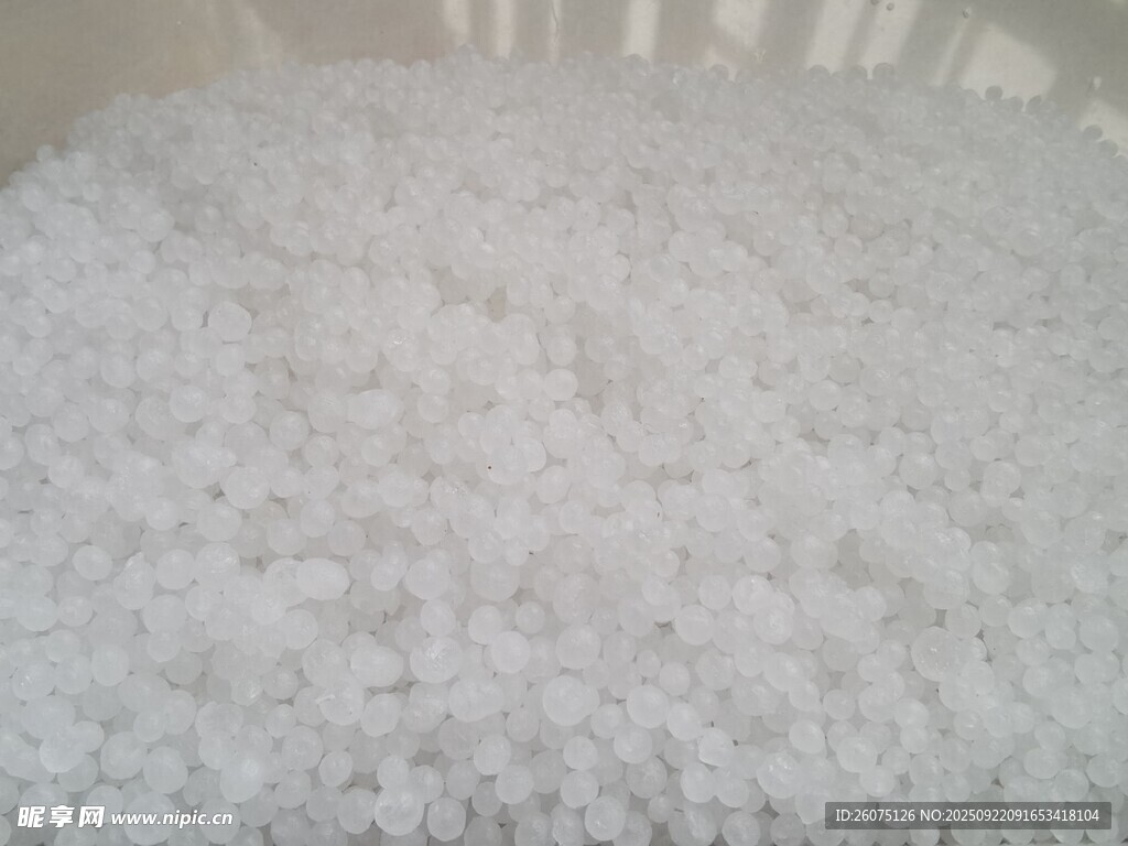 白色顆粒狀物體特寫