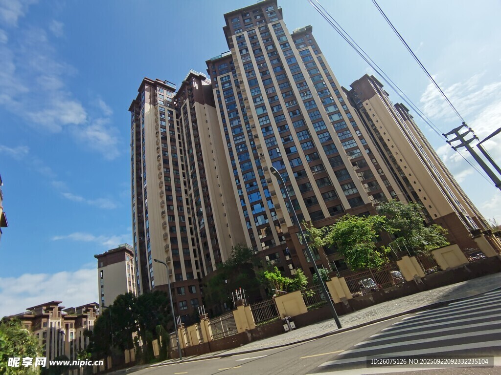 現(xiàn)代高層住宅建筑群景觀