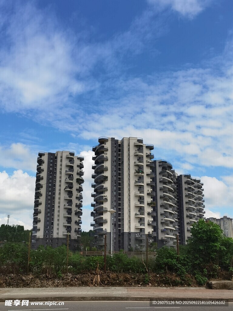 現(xiàn)代高層住宅建筑群景觀